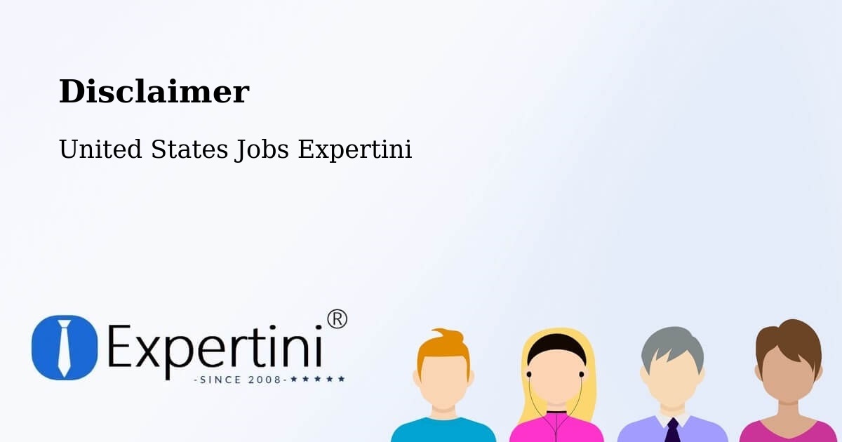Disclaimer – Bernardsville - United States Jobs Expertini